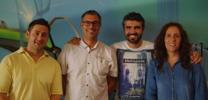 Equipo del departament de Joventut de l'Ajuntament d'Alaquàs: Juan Granados, Francesc Guillem, Jose Angel Poveda y Mar López de la Nieta.